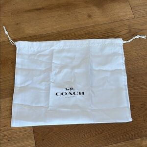 Coach White Dust Bag